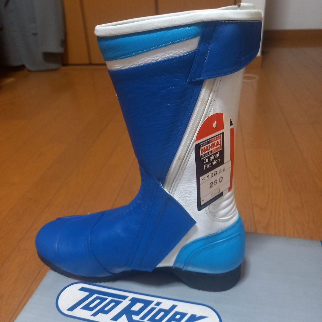 NANKAI バイク用ブーツ 26.0cm 青白