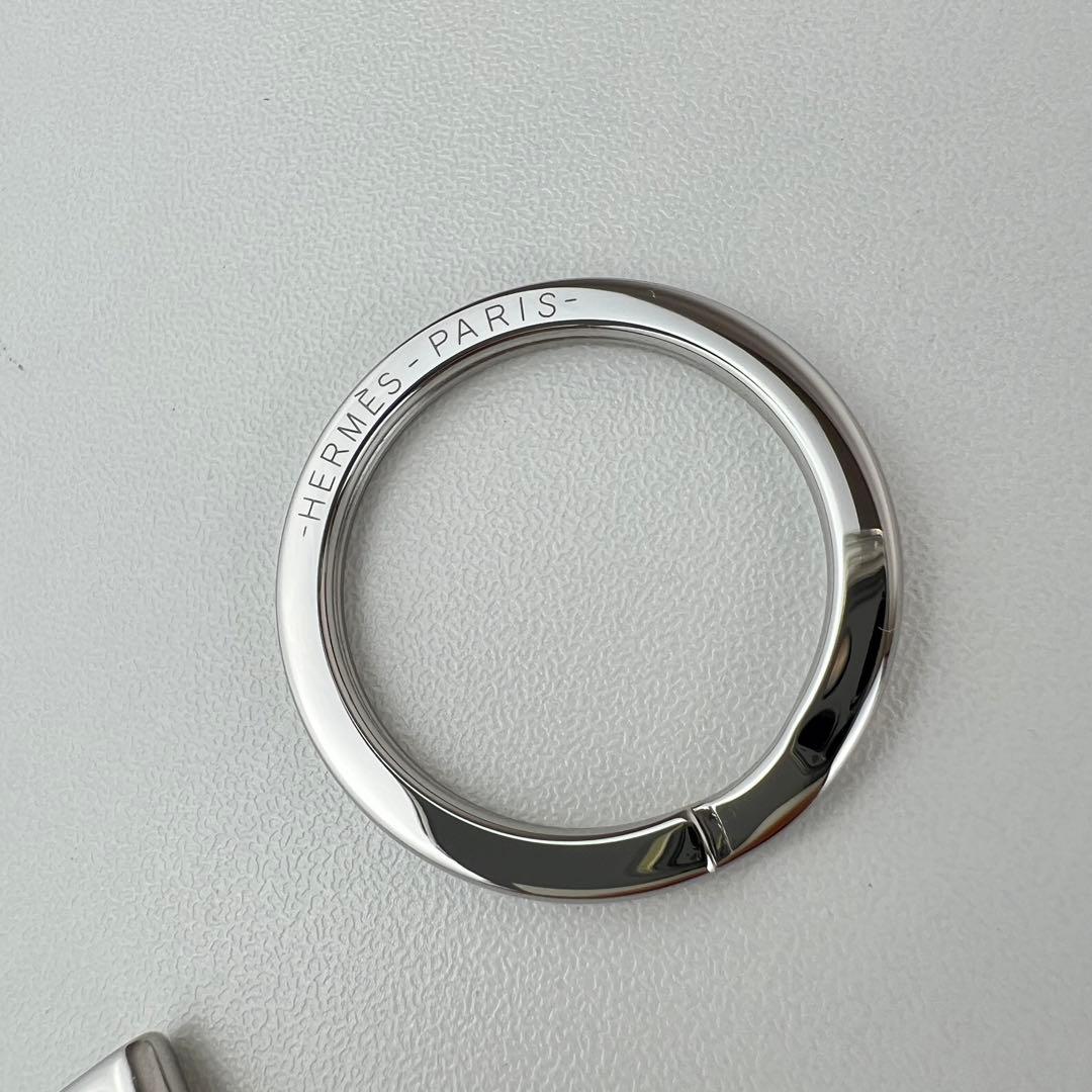 新品 HERMES エルメス ボン ヴォヤージュ キーホルダー シルバー 新作