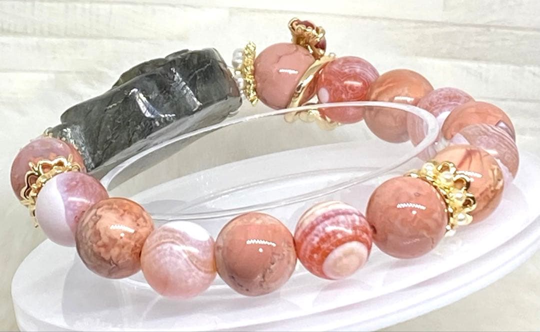 ♡お取り置き♡ ピンクシラー　ラブラドライトバラ　モリオンバラ　ゴールデンバラ