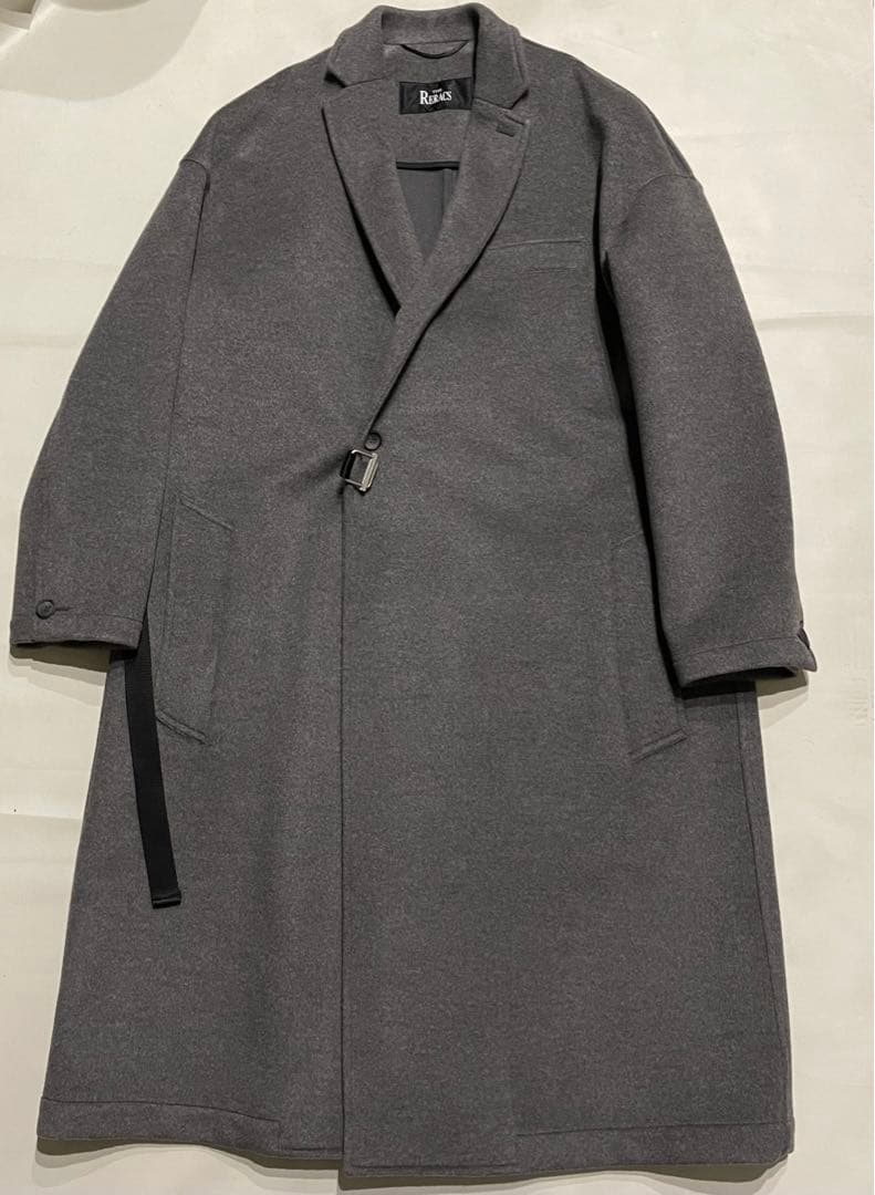 The RERACSウールカシミア チェスターコート グレー