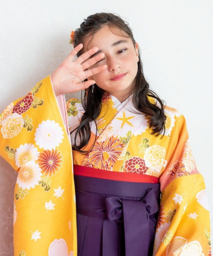 袴セット(着付け小物やブーツ付き) 小学生卒業式 袴紐下87 キョウエツ