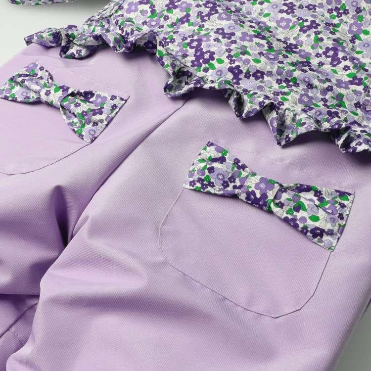 新品110 小花柄スノーコンビ・ジャンプスーツ