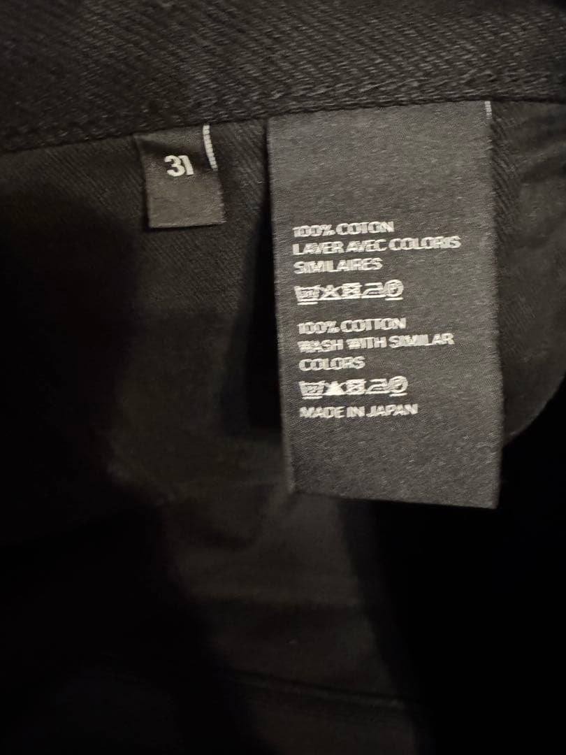 CELINE ブラックデニム 日本製 31 裾上げなし　エディスリマン