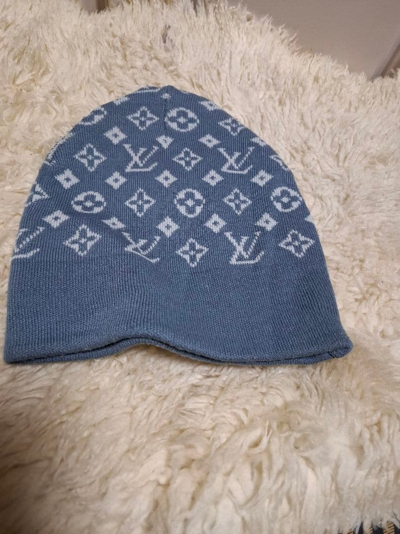 Louis Vuitton ロゴパターン ニット帽