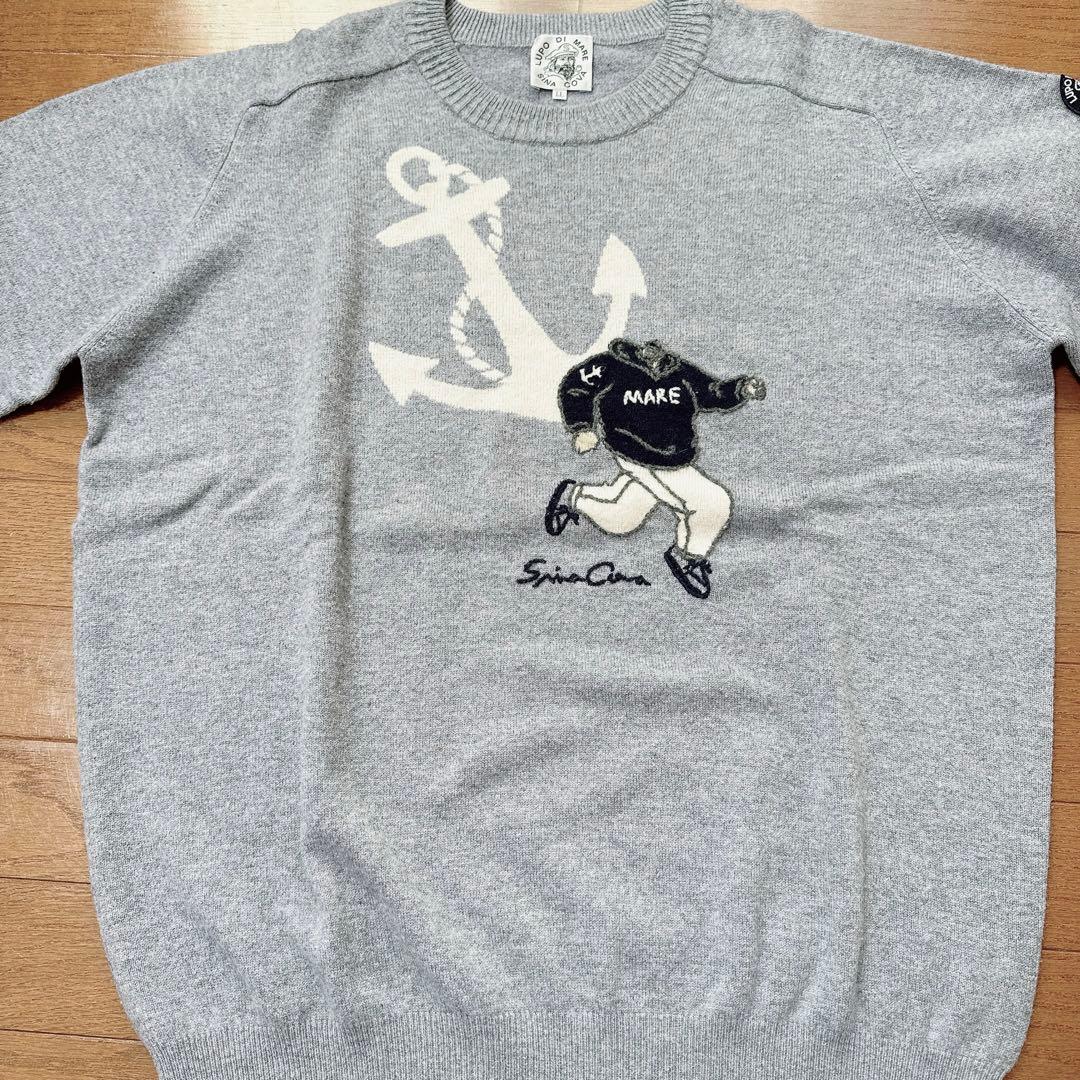 SINA COVA シナコバ メンズ カシミヤ100% セーター グレー LL