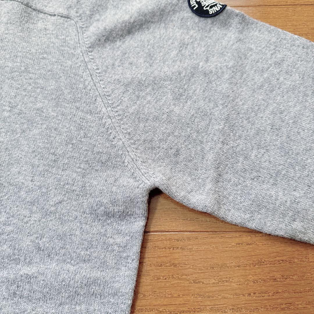 SINA COVA シナコバ メンズ カシミヤ100% セーター グレー LL