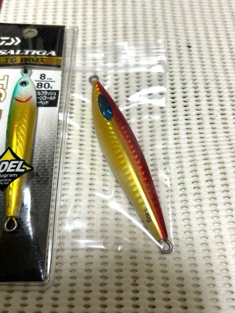 TGベイト80g、タングステンFKジグ130g シャウトブレードフック付き！