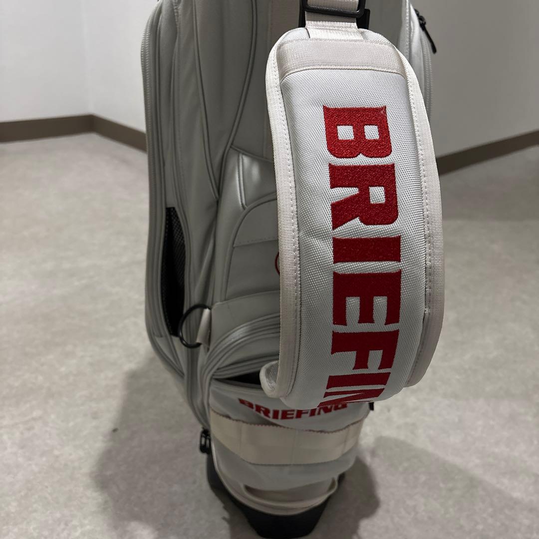 BRIEFING 美品 限定品 キャディバッグ グレー×赤