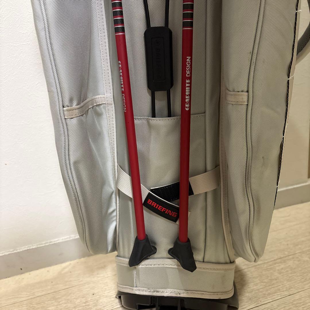 BRIEFING 美品 限定品 キャディバッグ グレー×赤