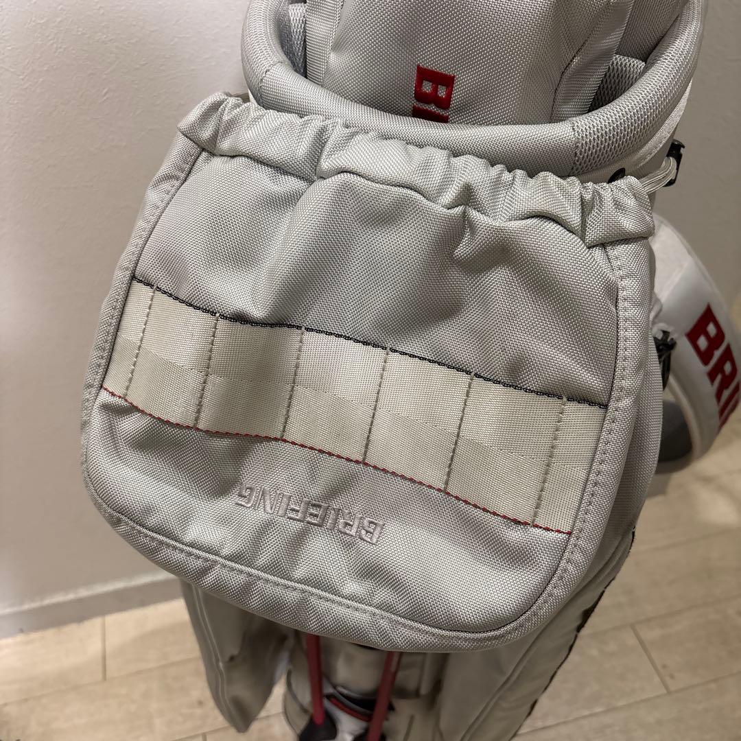 BRIEFING 美品 限定品 キャディバッグ グレー×赤