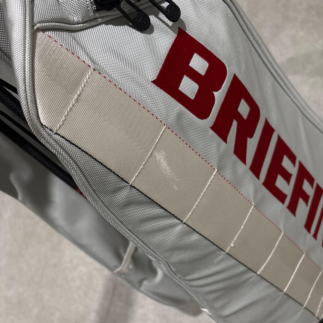 BRIEFING 美品 限定品 キャディバッグ グレー×赤