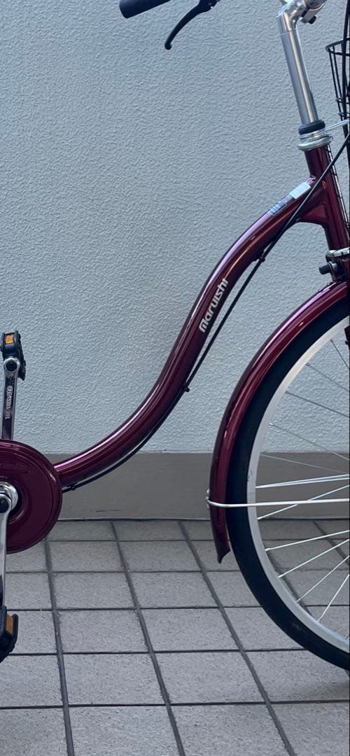 【ほぼ未使用】26インチ シティサイクル｜屋内保管｜前カゴ後キャリア