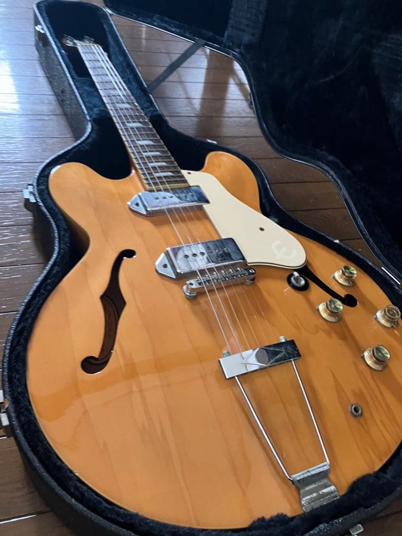 Epiphone casino ナチュラル ハードケース付きジャンク