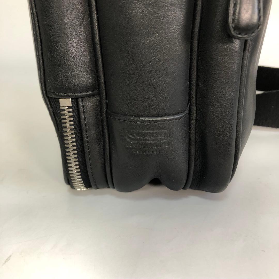 コーチ ショルダーバッグ サコッシュ 5434 グラブタンレザー ブラック