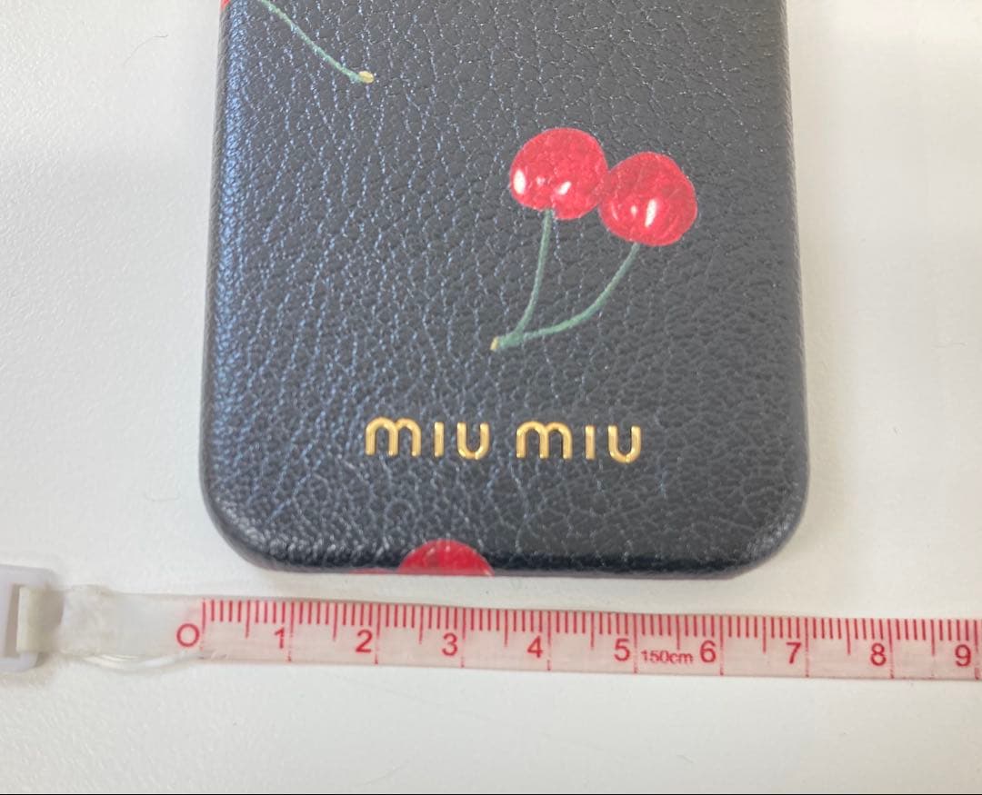 ☆【未使用品】miu miu ミュウミュウ iPhone12 mini ケース