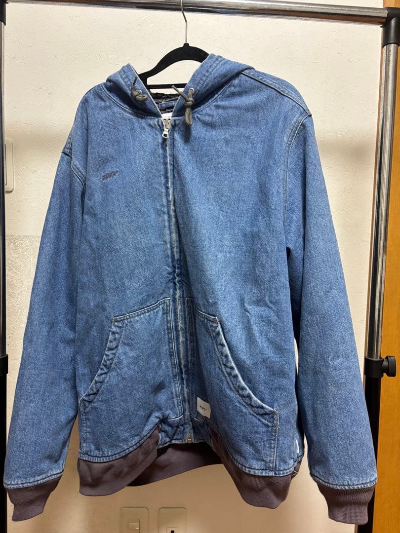 18AW VICE JACKET.COTTON DENIM バックTVUAロゴ