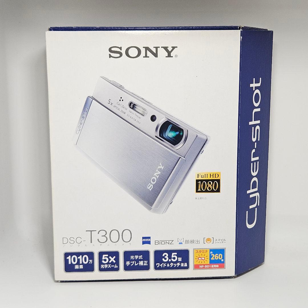 美品 付属品多数 SONY Cyber-shot DSC-T300 シルバー 箱