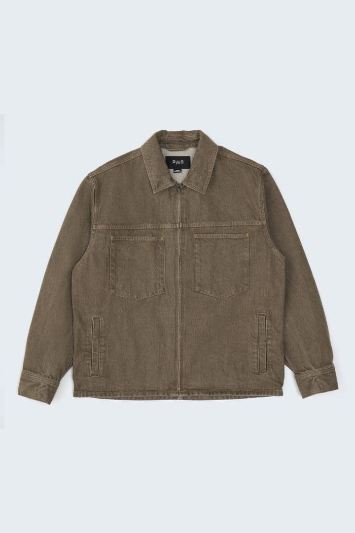 ジャケット・アウター PWA DENIM ZIP-UP JKT [KHAKI]