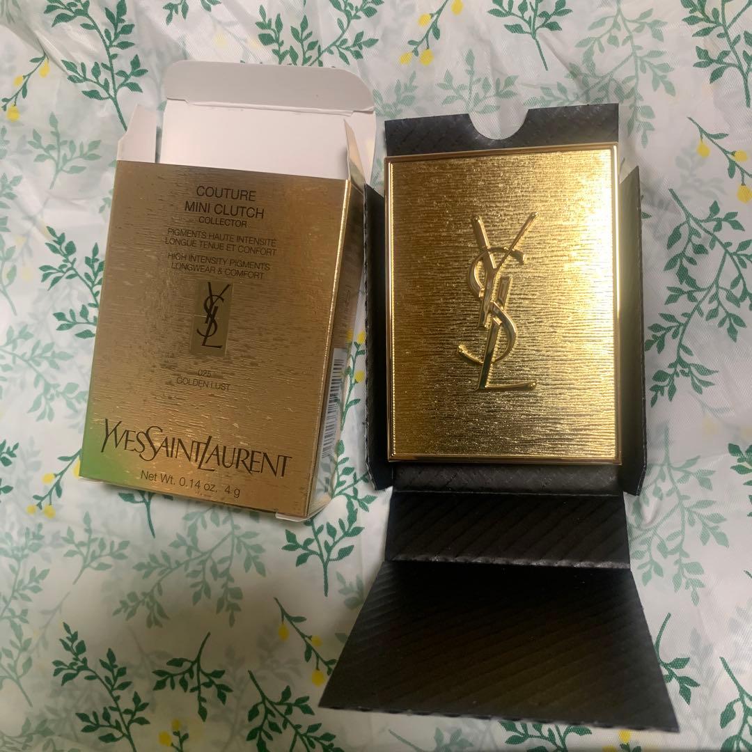 イヴサンローラン ysl クチュールミニクラッチ 025 ゴールデン ラスト