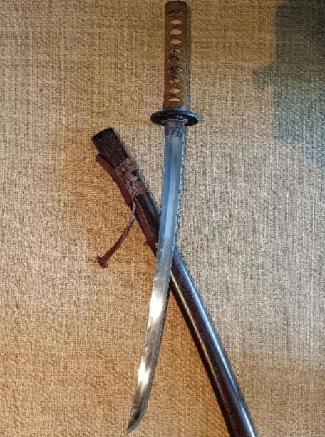 刀装具 刀の鞘 ハバキ はばき 金被せ 銅 武具 1650年代