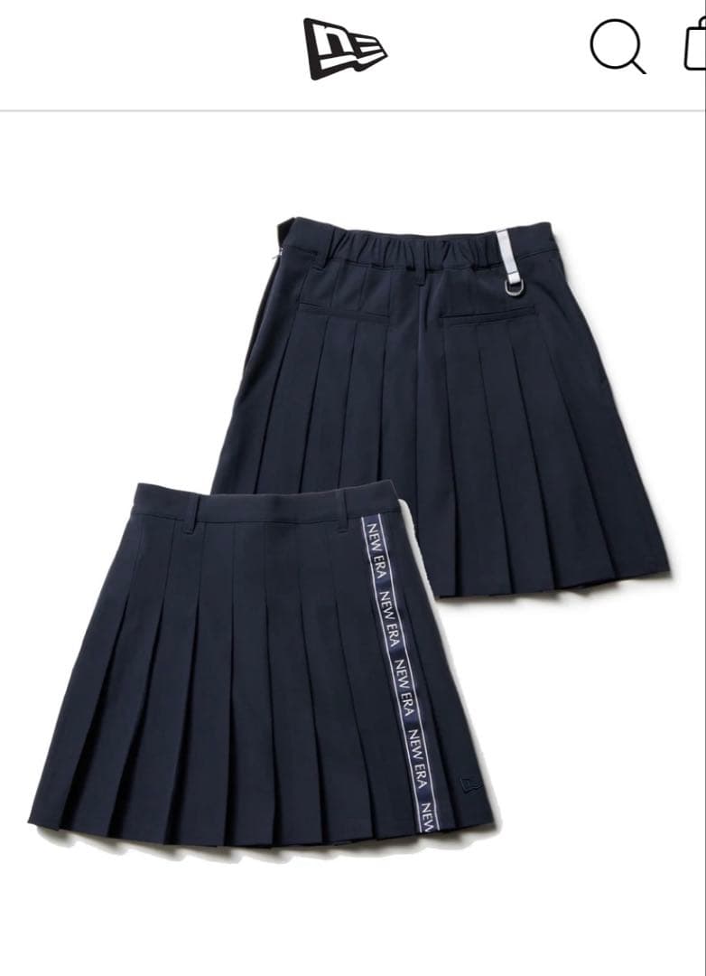 【美品】【NEW ERA】ゴルフスカートSネイビー＊プリーツスカート＊ニューエラ
