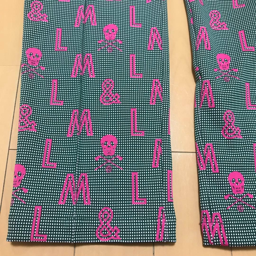 マークアンドロナ 緑　ピンク　柄　トラックジャケット　パンツ　ジャージ　セット