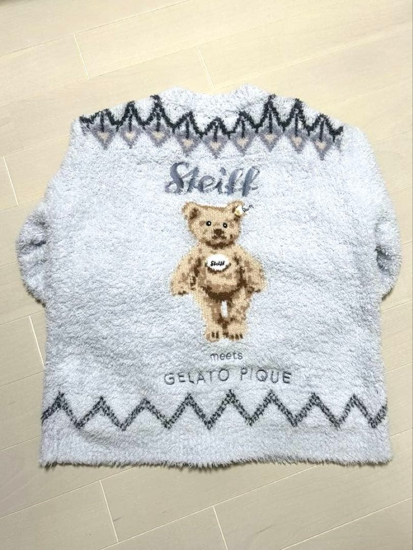 ジェラートピケオム ジェラートピケ★シュタイフ カーディガン