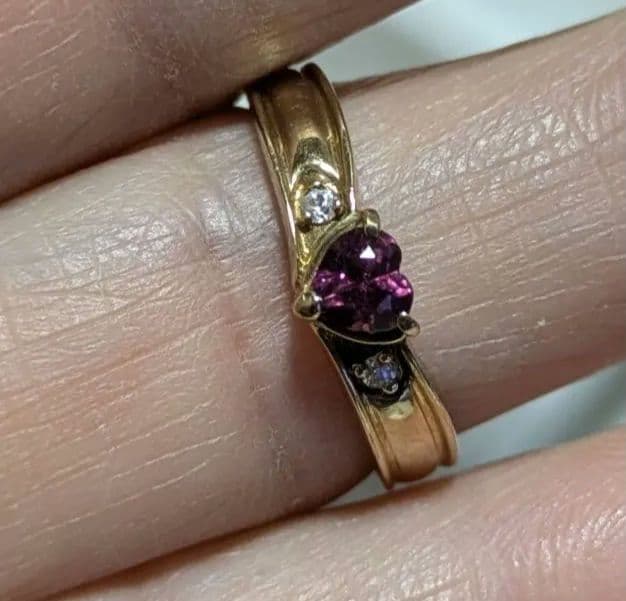 コ*コ様 K9 ハート型ストーンリング