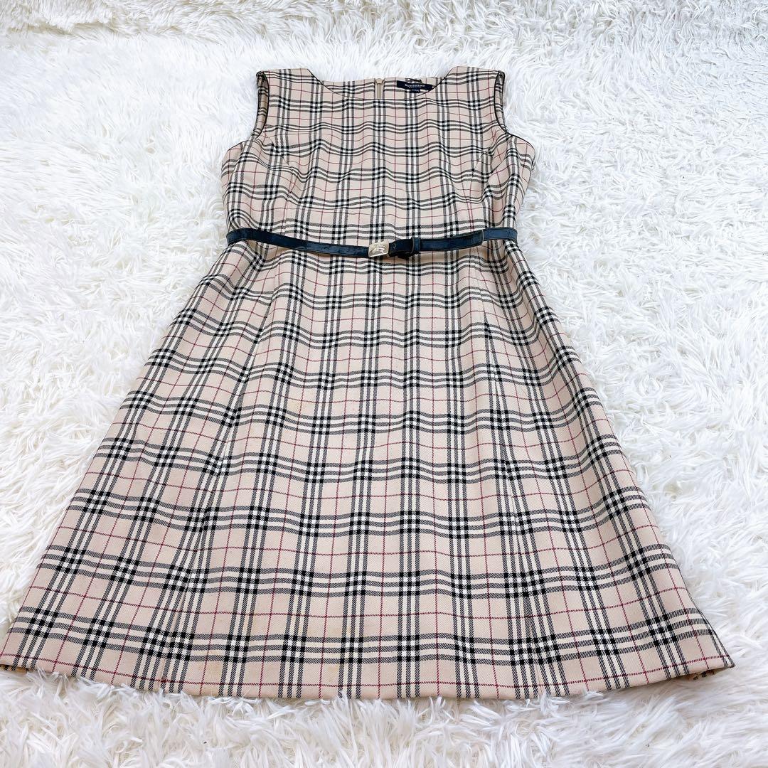 BURBERRY ノースリーブ　ワンピース ノバチェック 160A ベルト