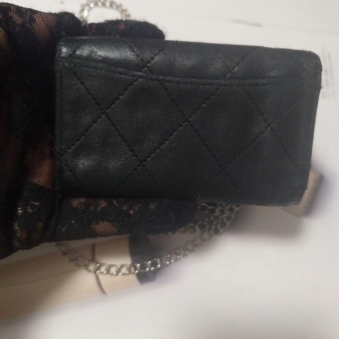 シャネルマトラッセ　キーケース斜めがけ