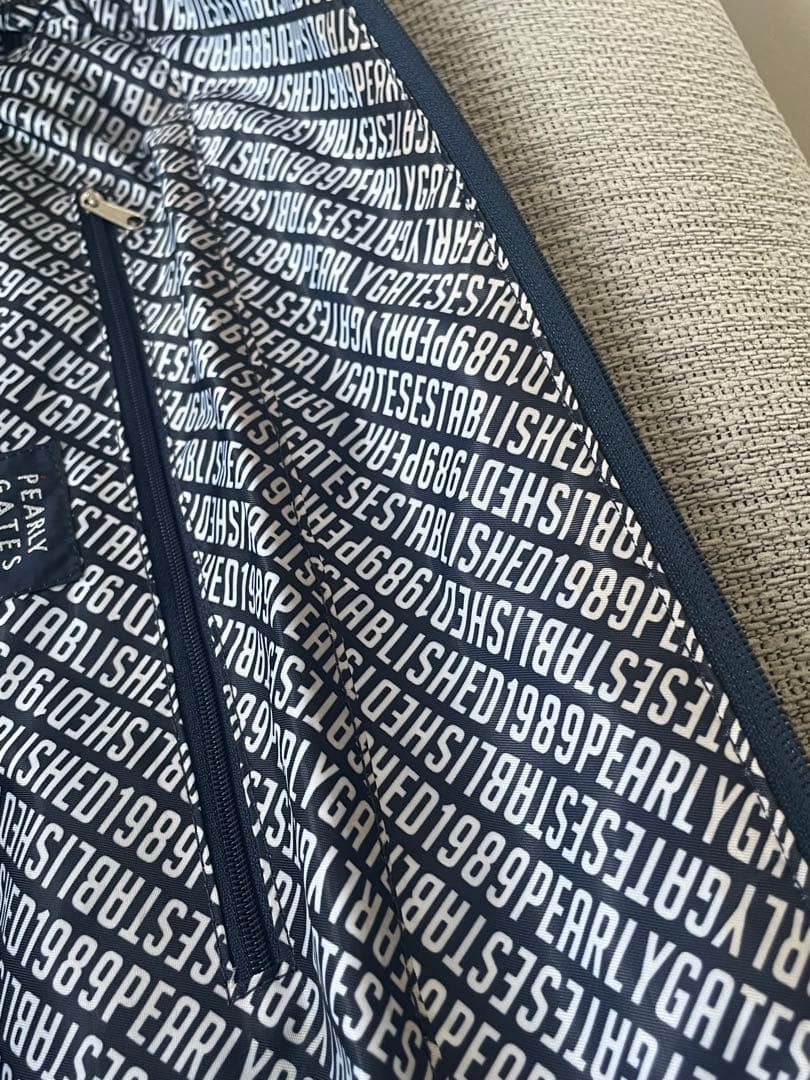 極美品【パーリーゲイツPEARLY GATES】ひまわり ロッカーバッグnavy