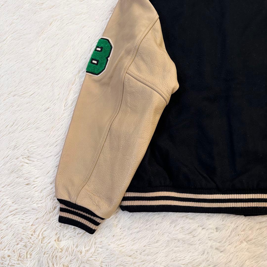 JieDa x SKOOKUM スタジャン アームレザー切替 22AW ワッペン