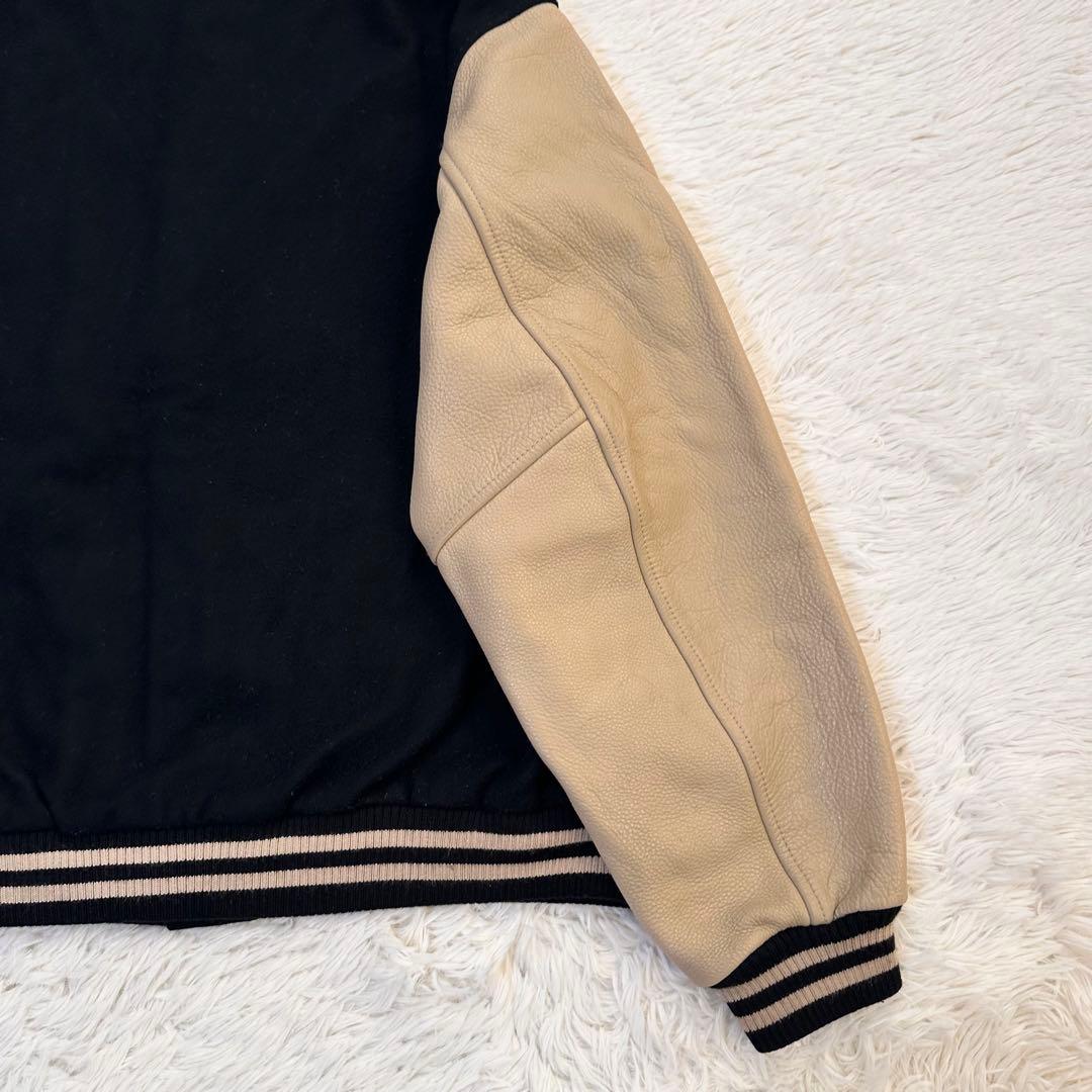 JieDa x SKOOKUM スタジャン アームレザー切替 22AW ワッペン