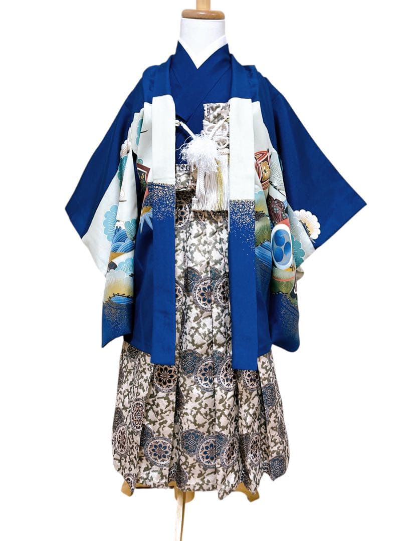 お買い得品♡七五三　5歳　男の子　フルセット　青系　紺色