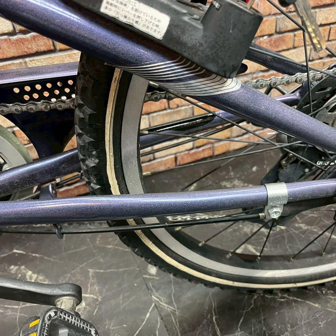 【69】子供用自転車 子供車 ブリヂストン CFJ 紺色 22インチ 変速付き