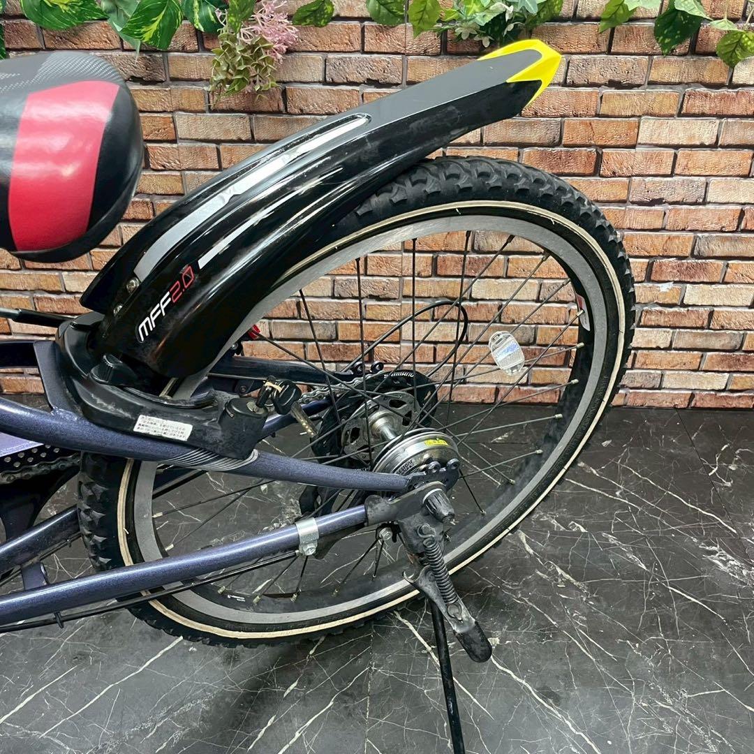 【69】子供用自転車 子供車 ブリヂストン CFJ 紺色 22インチ 変速付き