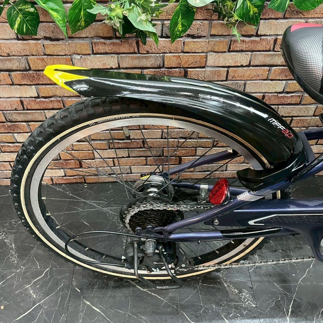 【69】子供用自転車 子供車 ブリヂストン CFJ 紺色 22インチ 変速付き