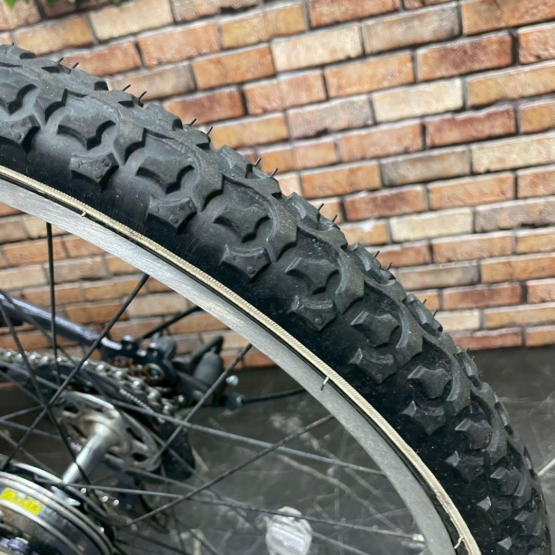 【69】子供用自転車 子供車 ブリヂストン CFJ 紺色 22インチ 変速付き