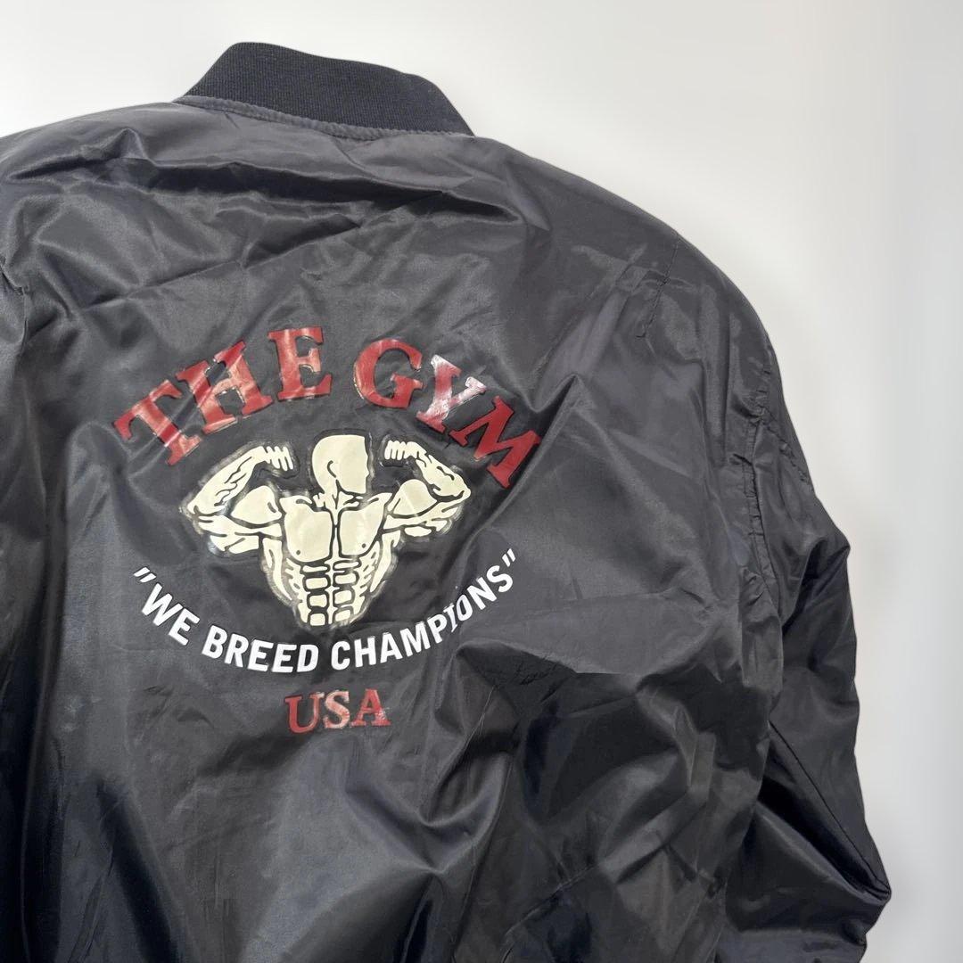 THE GYM ザ　ジム　筋肉　筋トレ　ボディビルma-1 ボンバー　ジャケット