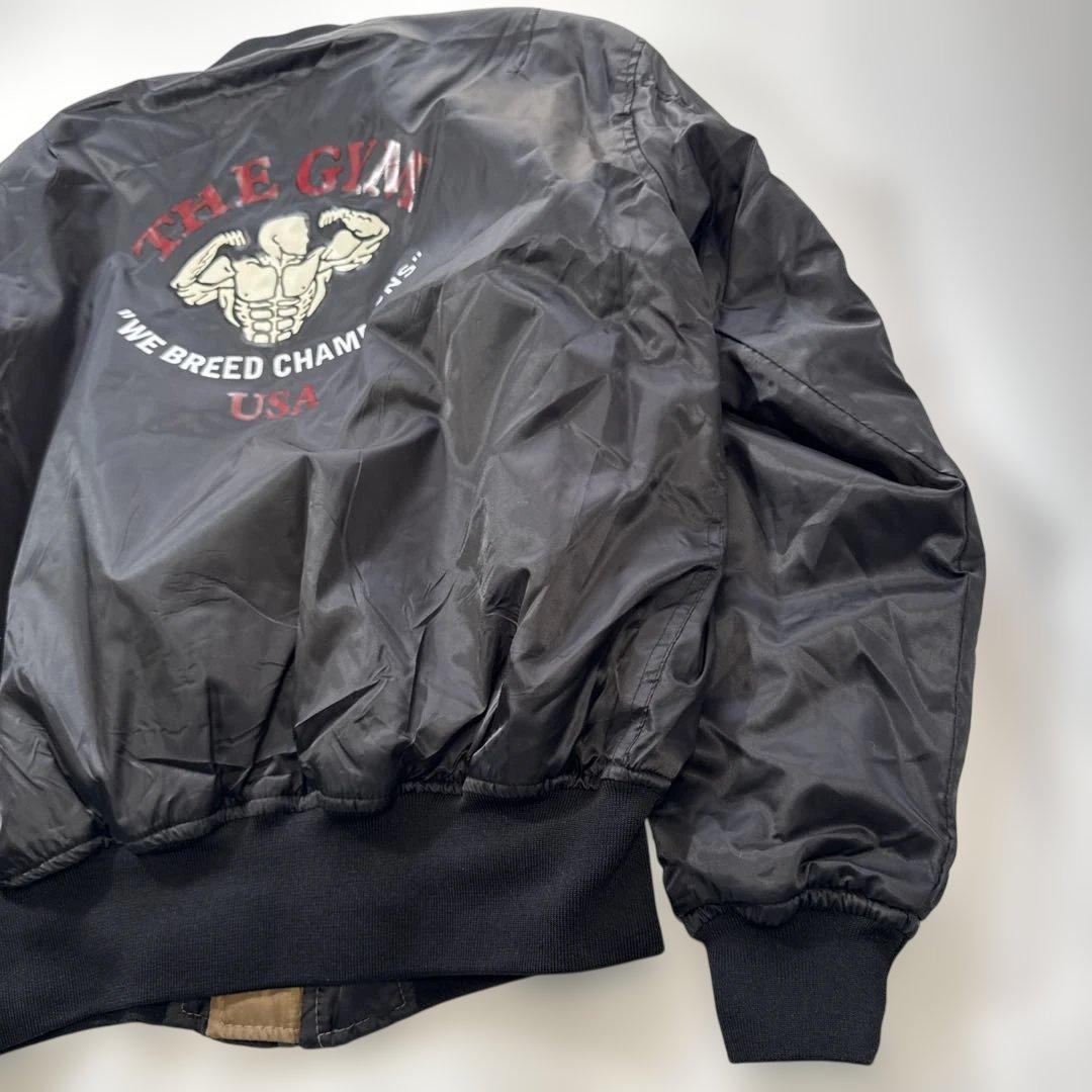 THE GYM ザ　ジム　筋肉　筋トレ　ボディビルma-1 ボンバー　ジャケット