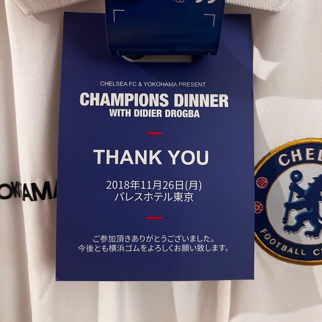 ディディエ・ドログバ 直筆 サイン入り チェルシーユニフォーム ポロシャツ