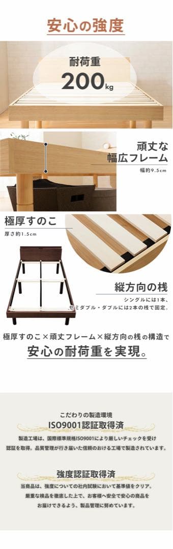 唐揚げ シングルベッド　フレームのみ