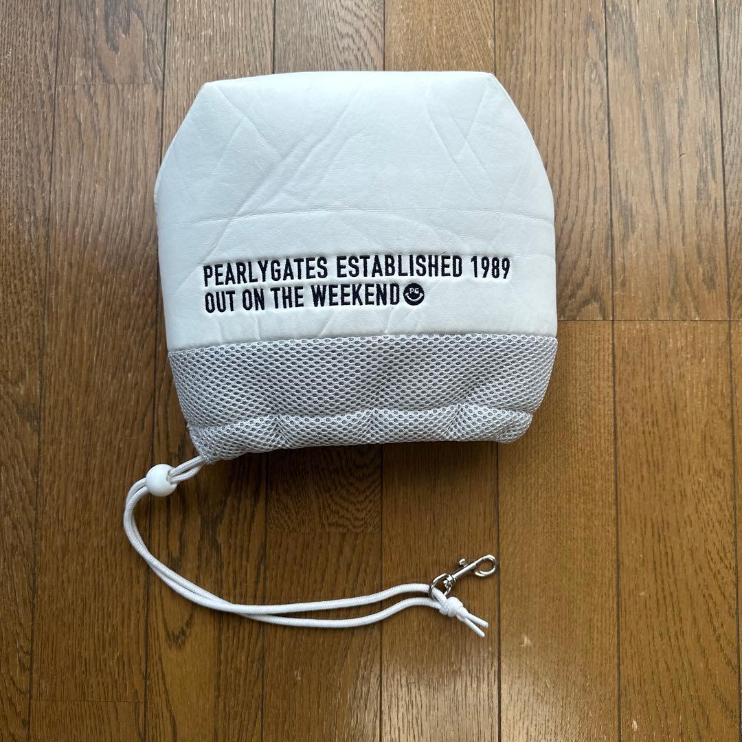 PEARLY GATES ゴルフバッグ ホワイト＋アイアンカバー付