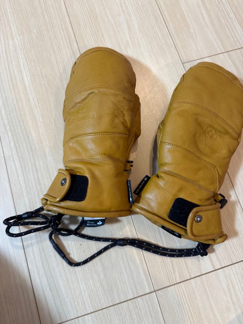 【最高級】レザー ミトン グローブ ブラウン GORE-TEX メンズ:Ｍ