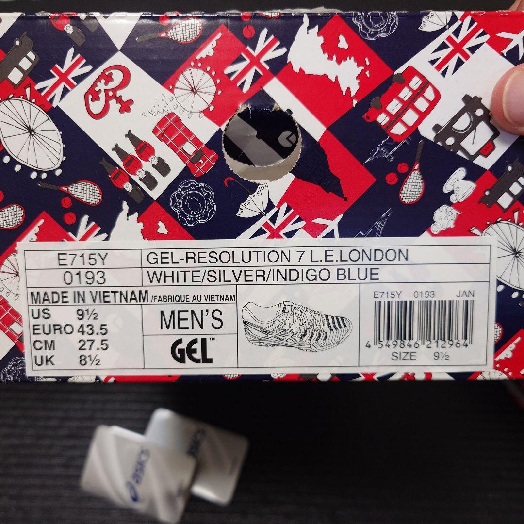 ASICS GEL-RESOLUTION 7 LONDON 　未使用品