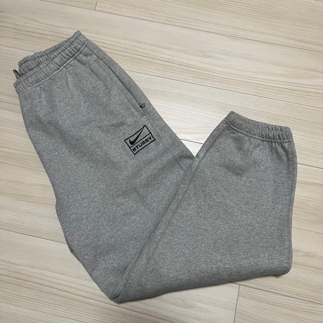 Nike Stussy コラボ スウェットパンツ Lサイズ グレー - メルカリ