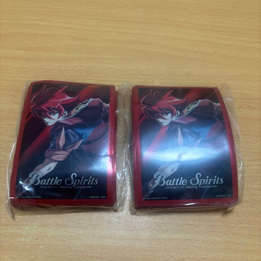 バトスピ 限定デザインカードスリーブ 2セット(40枚×2) 黒 馬神弾