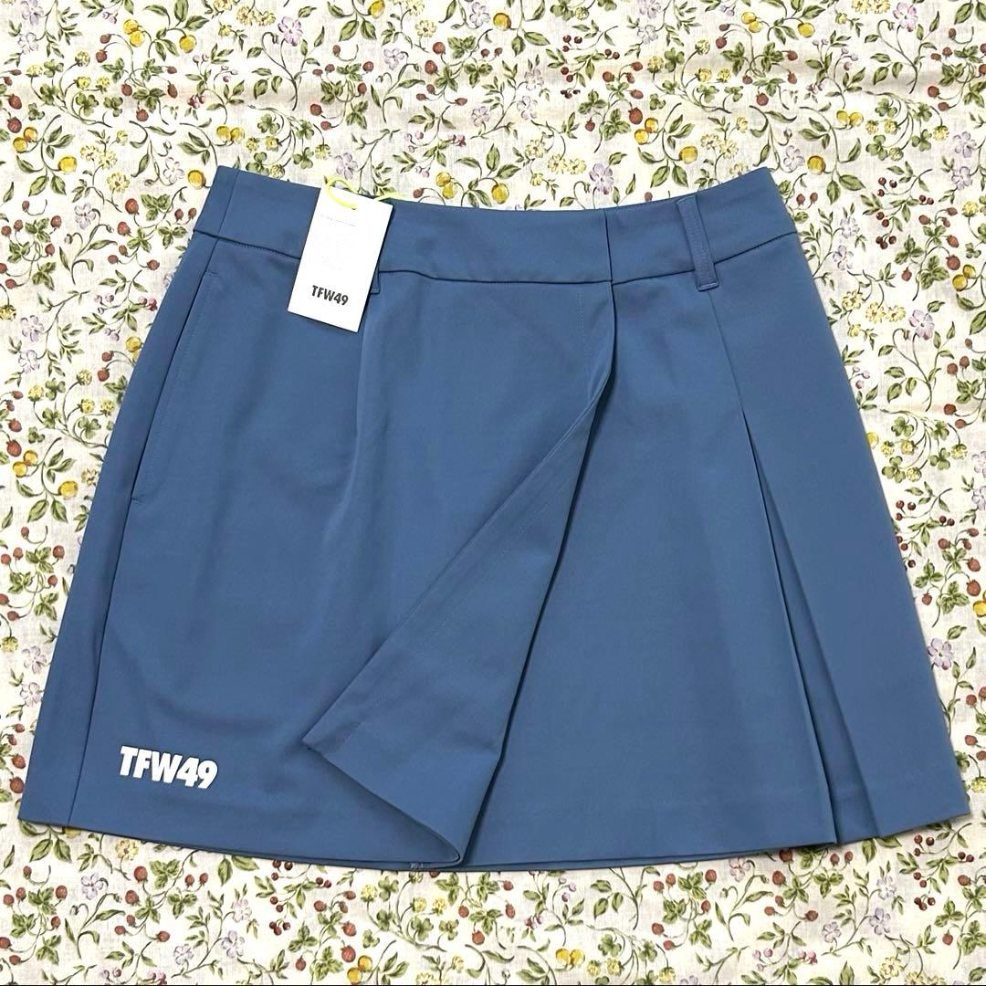TFW49 SIDE TUCK WRAP SKIRTブルー L