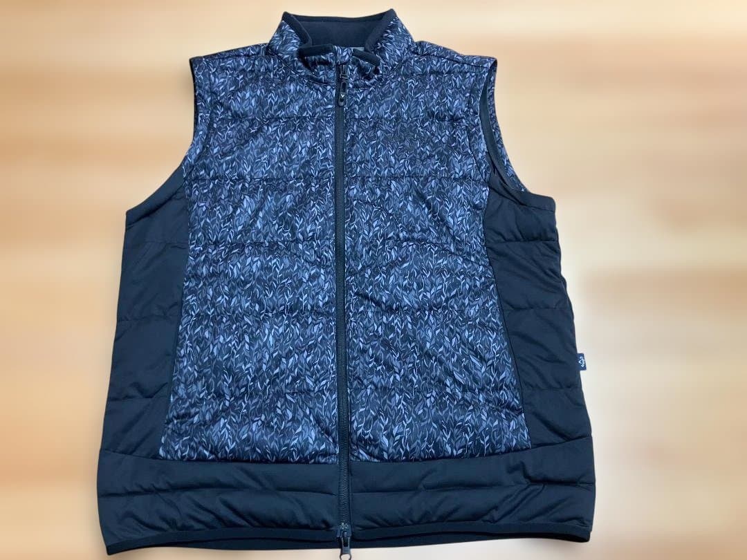 キャロウェイ フェザープリントスターストレッチ2WAYブルゾン サイズL