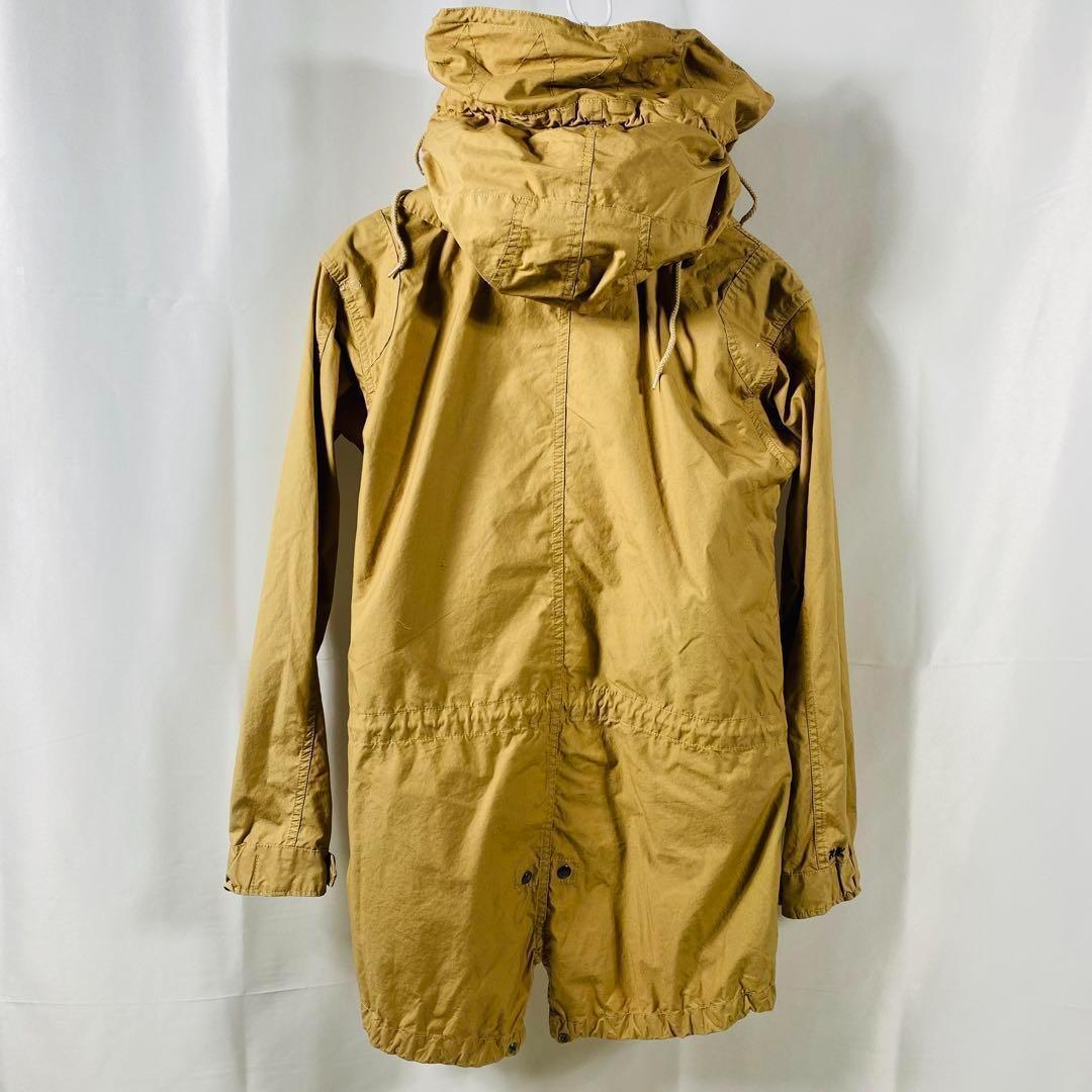 極美品】レキサミコットンフード脱着式2WAY薄手ミリタリージャケット